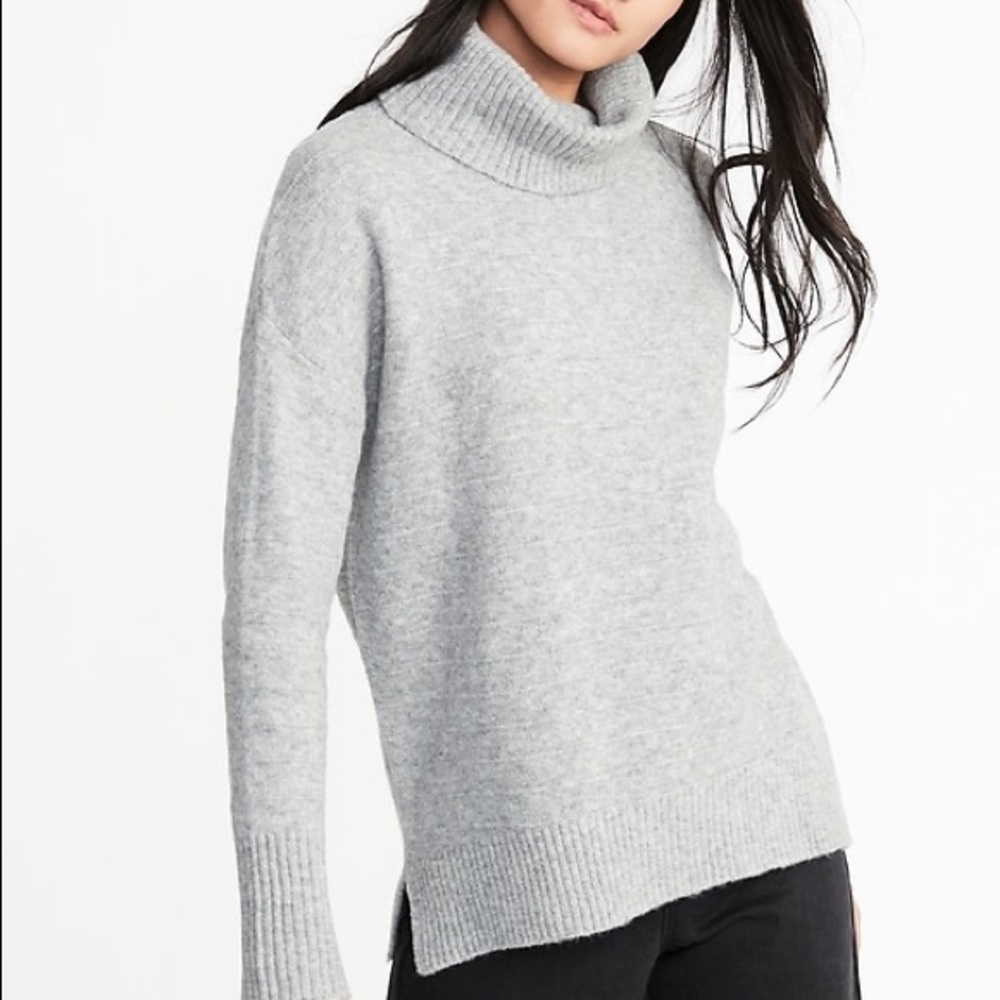 Old navy garter stitch turtle neck sweater